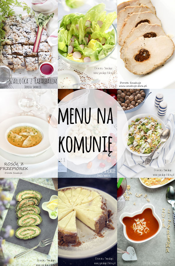 menu na komunie